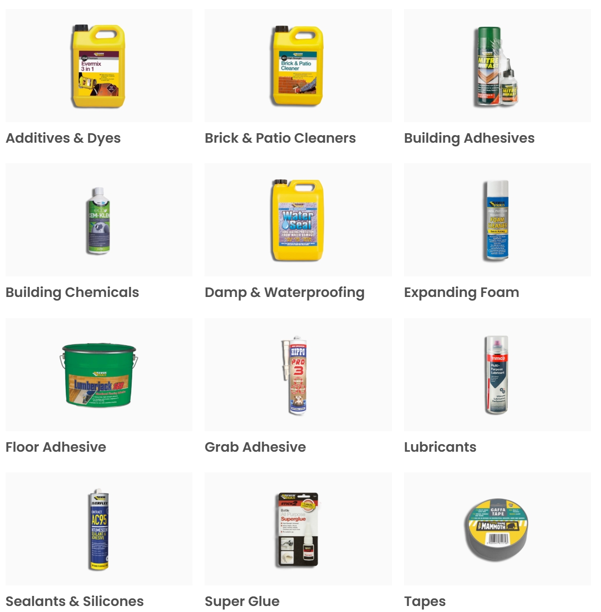 Chemicals, Adhesives & Tapes